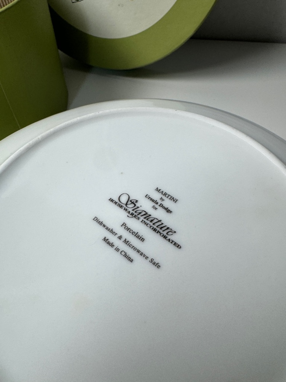 Pottery Barn Martini Appetizer Cocktail Plates Set of 6 - Picture 12 of 16